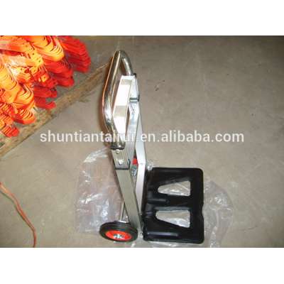 steel or aluminum hand trolley, aluminum cart, 2 wheels truck