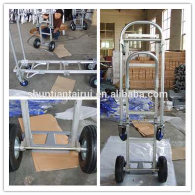 Aluminum Folding hand trolley 200bls/moving foldable hand cart